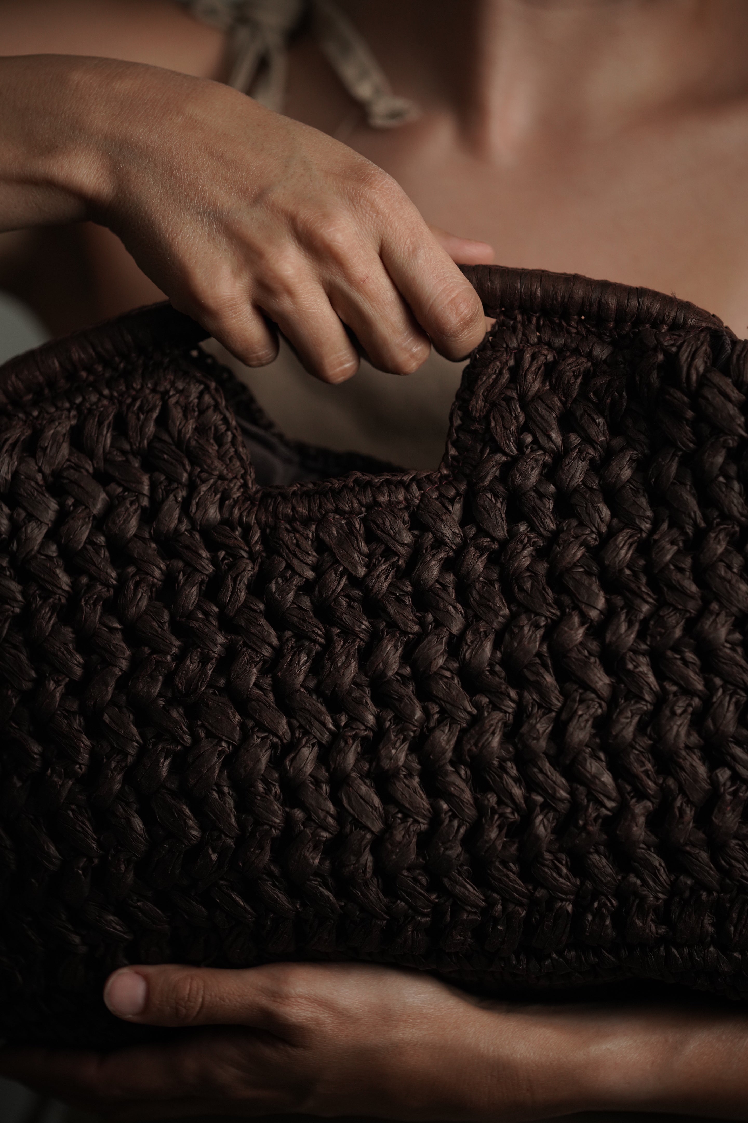 Bolsa Raffia Grande